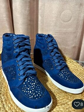 Blue High Top Sneakers